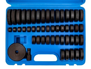 ПЕРЕХОДНИКИ ВТУЛКИ ПОДШИПНИКА СЪЕМНИК ПРЕСС 18-74ММ 52 шт.