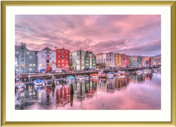 ЗОЛОТАЯ АЛЮМИНИЕВАЯ РАМА B2 50x70 см -РАМА 70x50