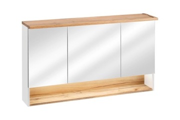 SZAFKA ŁAZIENKOWA BAHAMA WHITE LUSTREM 120 CM LED