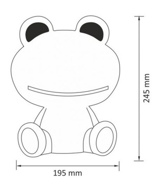 POLUX FROG LED НОЧНИК 2,5ВТ РОЗОВЫЙ