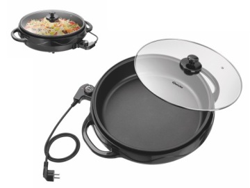 ELEKTRYCZNA PATELNIA GŁEBOKA 37cm 7L + POKRYWKA