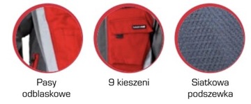 LAHTI PRO Рабочая куртка-толстовка со светоотражателями, размер 2XL