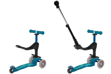 Микро - Детский самокат Mini 3в1 Deluxe Plus Ice Blue