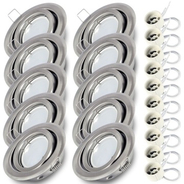10x Oprawa halogenowa ruchoma SN +żar. LED GU10 7W