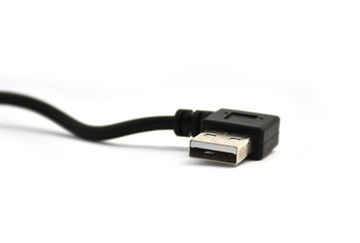 Kabel kątowy USB-C 3.1 typ C - USB spirala 1M LEWY