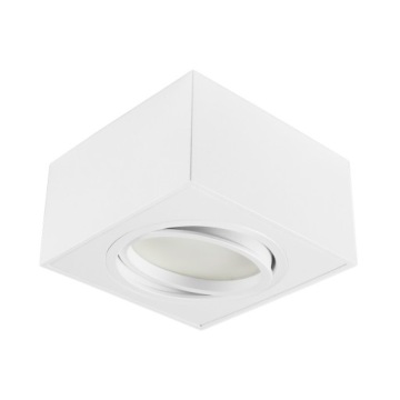 GX53 ПОДВИЖНЫЙ БЕЛЫЙ ФИТИНГ С КВАДРАТНОЙ ПОВЕРХНОСТЬЮ