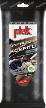 PLAK MAXI PREMIUM ściereczki do KOKPITU MATOWE GREJPFRUT