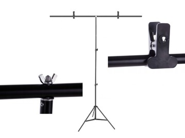 Stojak statyw do teł typ T 200cm BELKA ramię 80cm