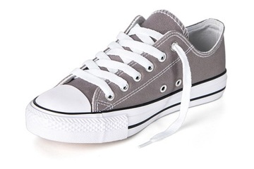 Buty sportowe TRAMPKI tenisówki Szare GREY 41