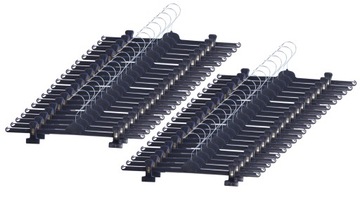 WIESZAKI KLAMROWE DZIECIĘCE CZARNE 25 szt.