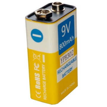 Аккумуляторная батарея 9 В micro USB 800 мАч 1604E CE