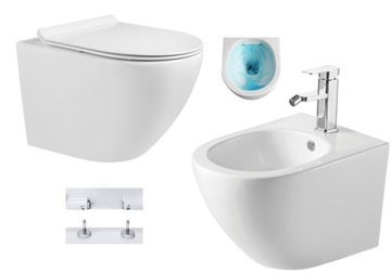 MEXEN LENA MISKA WC RIMLESS DESKA SLIM + BIDET