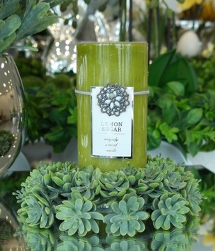 Ароматическая свеча серая мята H16