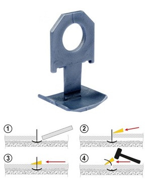 Зажимы/зажимы для выравнивания плитки Vorel 400 шт.