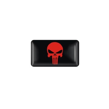 LOGO Emblemat 3D PUNISHER wnętrze kierownica 18x11