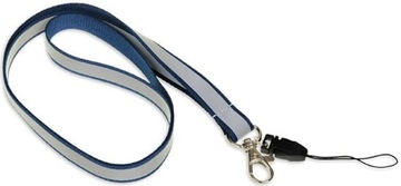 ODBLASKOWA SMYCZ NA KLUCZE TELEFON Z ODBLASKIEM GRANATOWA