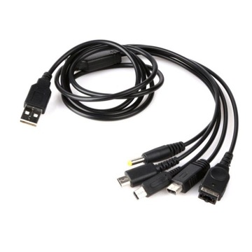 5in1 USB зарядное устройство кабель для Nintendo 2DS 3DS XL новый