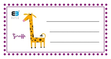 Наклейки для блокнотов, 9 шт, Блокноты BB Kids, животные