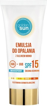 Golden Sun 15 SPF эмульсия для загара 150 мл