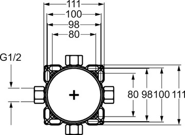 Выключатель скрытого монтажа Hansa VAROX