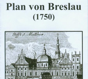 PLAN WROCŁAW BRESLAU 1750 PANORAMA FORTYFIKACJE