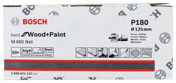 Абразивная сетка на липучке 125мм GR.180 BOSCH