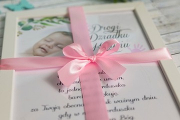 Podziękowanie dla Rodziców Chrzestnych Ramka A4