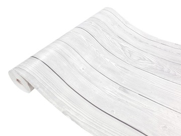 Okleina Meblowa Imitująca Drewno BIAŁA DESKA Folia Samoprzylepna Szer 45cm