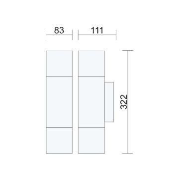 НАСТЕННЫЙ СВЕТИЛЬНИК НА УЛИЦЕ САДОВЫЙ СВЕТИЛЬНИК QR3a 2 x E27