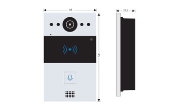 AKUVOX R20 ОДНОСЕМЕЙНЫЙ ВИДЕОДОМОН SIP NFC