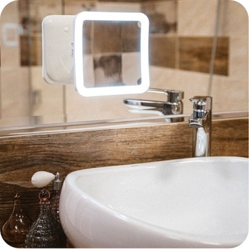 КОСМЕТИЧЕСКОЕ ЗЕРКАЛО СО СВЕТОДИОДНОЙ ПОДСВЕТКОЙ ДЛЯ МАКИЯЖА