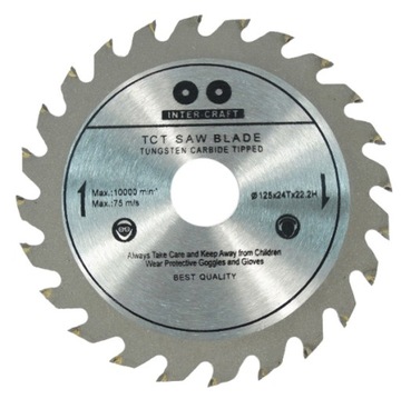 TARCZA WIDIOWA DO DREWNA 125 mm x 22,2 x 24T WIDIA