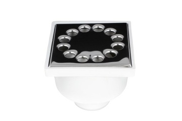 KRATKA ŚCIEKOWA ODPŁYWOWA FI 50 10x10 PROSTA METAL