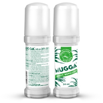MUGGA Роликовий 20% DEET від комарів кліщі комахи комахи 50 мл