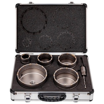 НАБОР КОРОНОЧНЫХ ПИЛ ПО БЕТОНУ SDS PLUS, 6 ЭЛЕМЕНТОВ