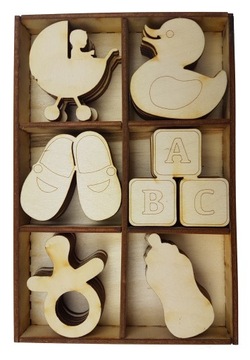 ДЕТСКИЙ НАБОР 30шт 5см деревянные детские украшения