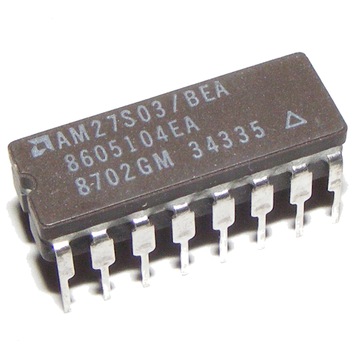 Pamięć AM27S03 64-Bit bipolar RAM Ceramic DIP AMD