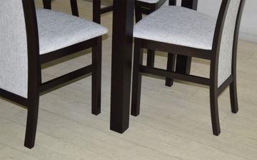 ДЕРЕВЯННЫЙ СТОЛ высотой до 2 м, 6 деревянных СТУЛЬЕВ