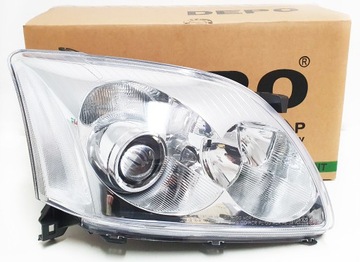REFLEKTOR LAMPY PRZÓD TOYOTA AVENSIS T25 PRAWA