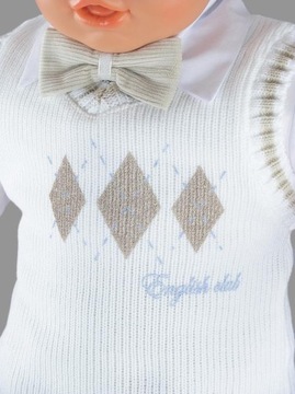 Крестильный свитер для мальчика, комплект пуловера, р86