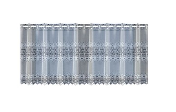 Lambrekin żakardowy wys. 80 cm biały 34509