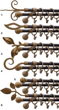 ДВОЙНОЙ КАРДИН 200 см 2.0 MOTIVE Кованые карнизы