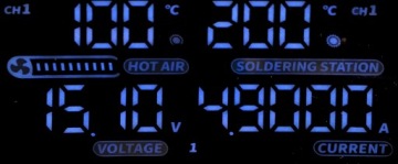 Паяльная станция HOTAIR WEP 853D 5A II, питание 30В/5А + TIP PASTE TIN