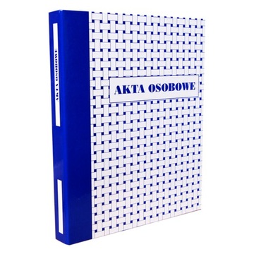 Segregator akta osobowe Konfex T-01 niebieski ABCD