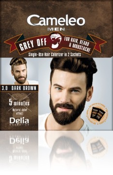 DELIA CAMELEO MEN FARBA DO BRODY WĄSÓW 3.0 c.brąz