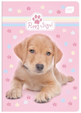 Блокнот А5, 16 листов/сетка Puppy Sign