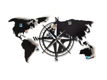 decolicious-pl piękna MAPA Świata 3D COMPASS