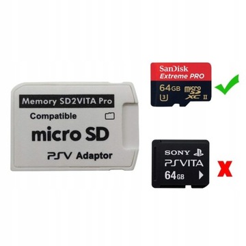 Адаптер MicroSD для PS Vita SD2Vita v.5.0 SLIM FAT