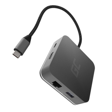 АДАПТЕР-концентратор USB-C USB 6IN1 3x USB 3.0 USB C ETHERNET HDMI 4K ДЛЯ MACBOOK PRO