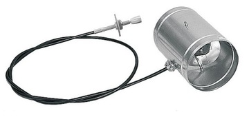 PRZEPUSTNICA REGULACYJNA Z CIĘGNEM DARCO PJS100/C-OC DO KOMINKA PIECA